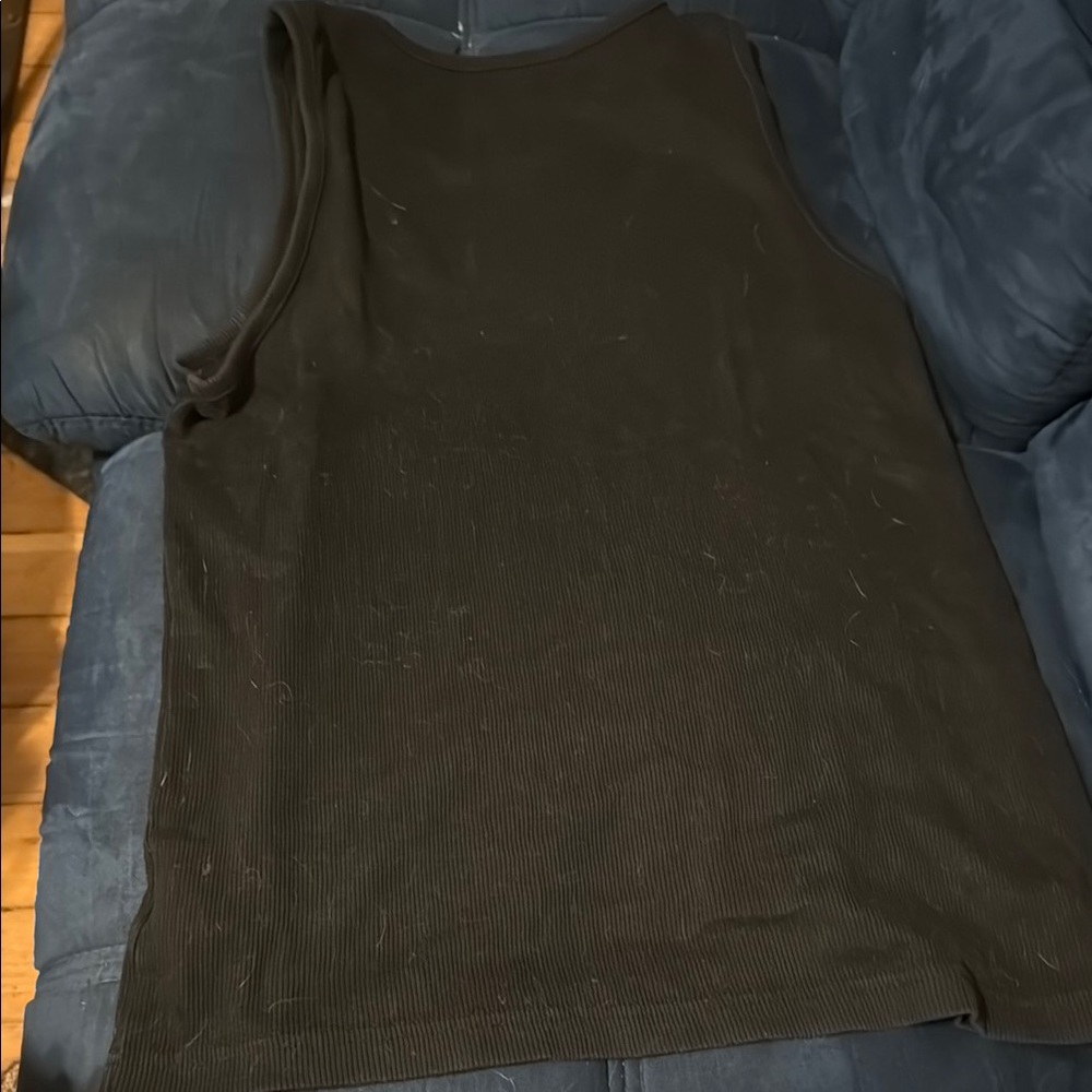 H&M Black Ribbed Tank Top - Picture 2 of 2